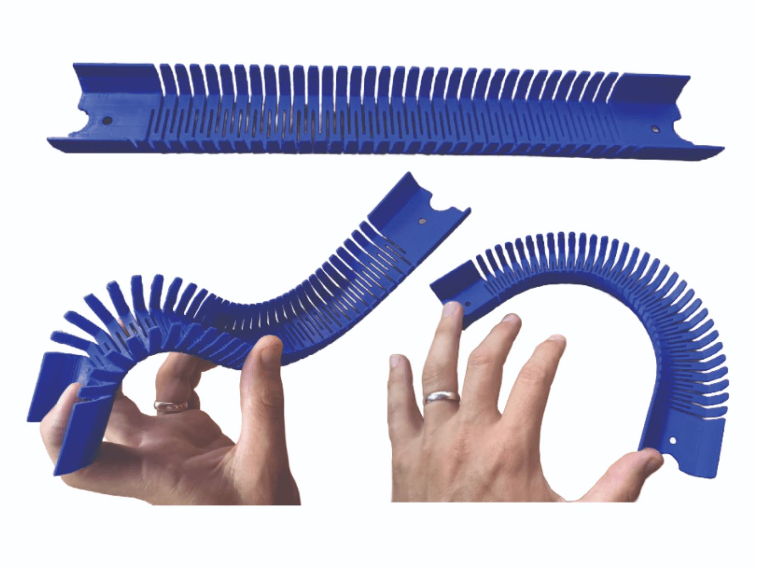 Flexible Raised Wall Racing Car Track Section 
