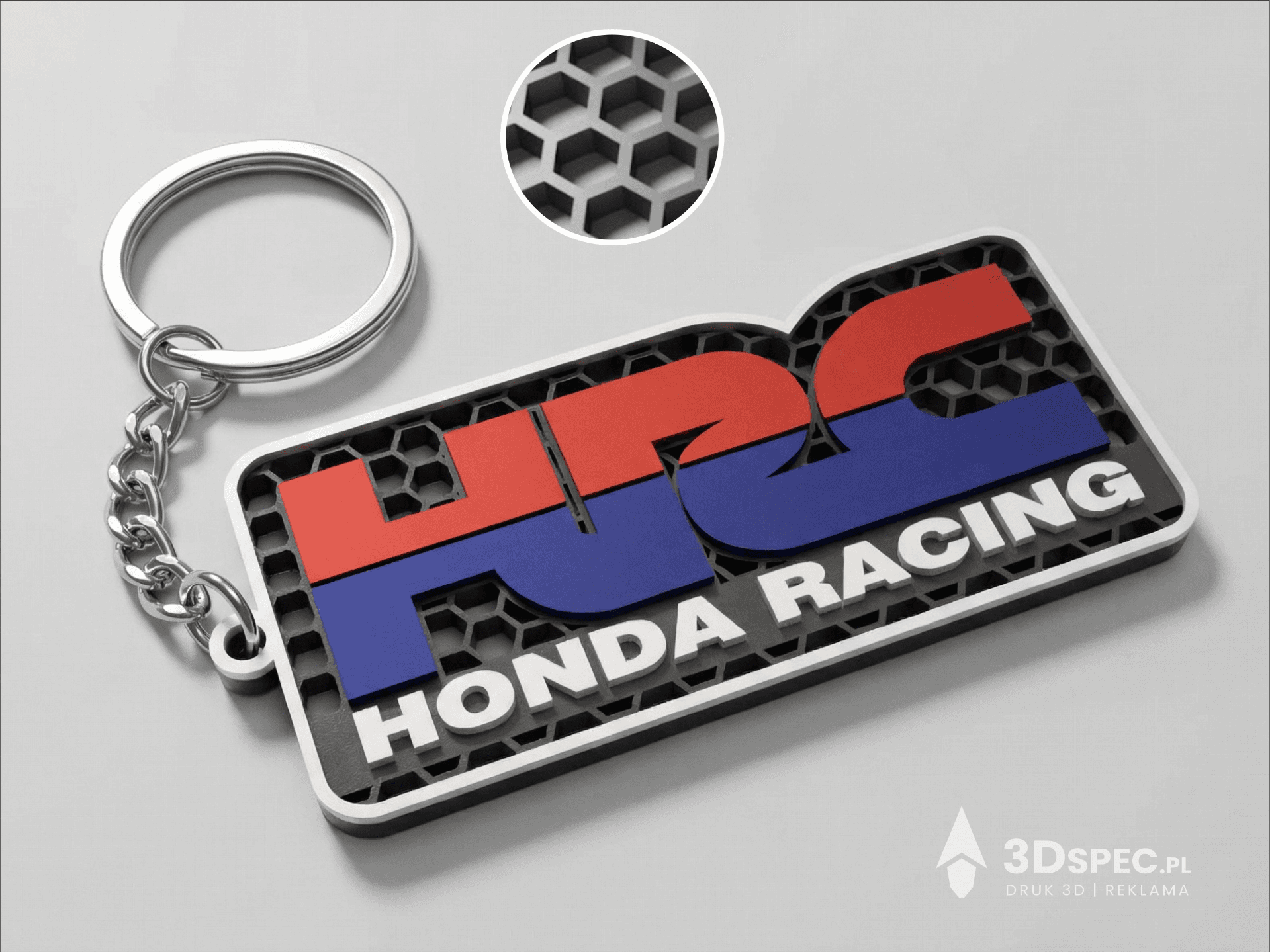 Honda HRC Honda Racing Corporation keychain