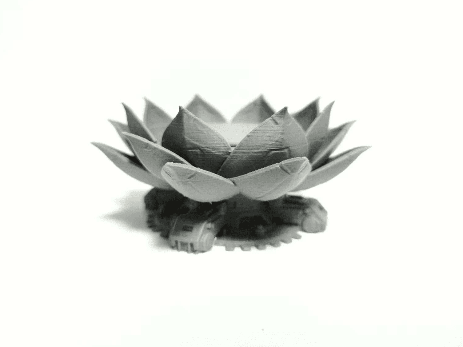 Mecha-Style Lotus Figure Base