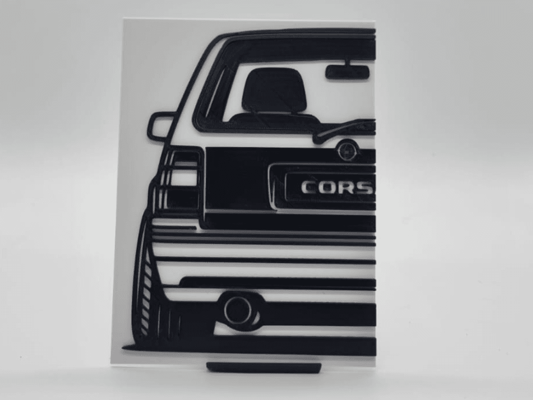 2D Wall Art Opel Corsa A GSI