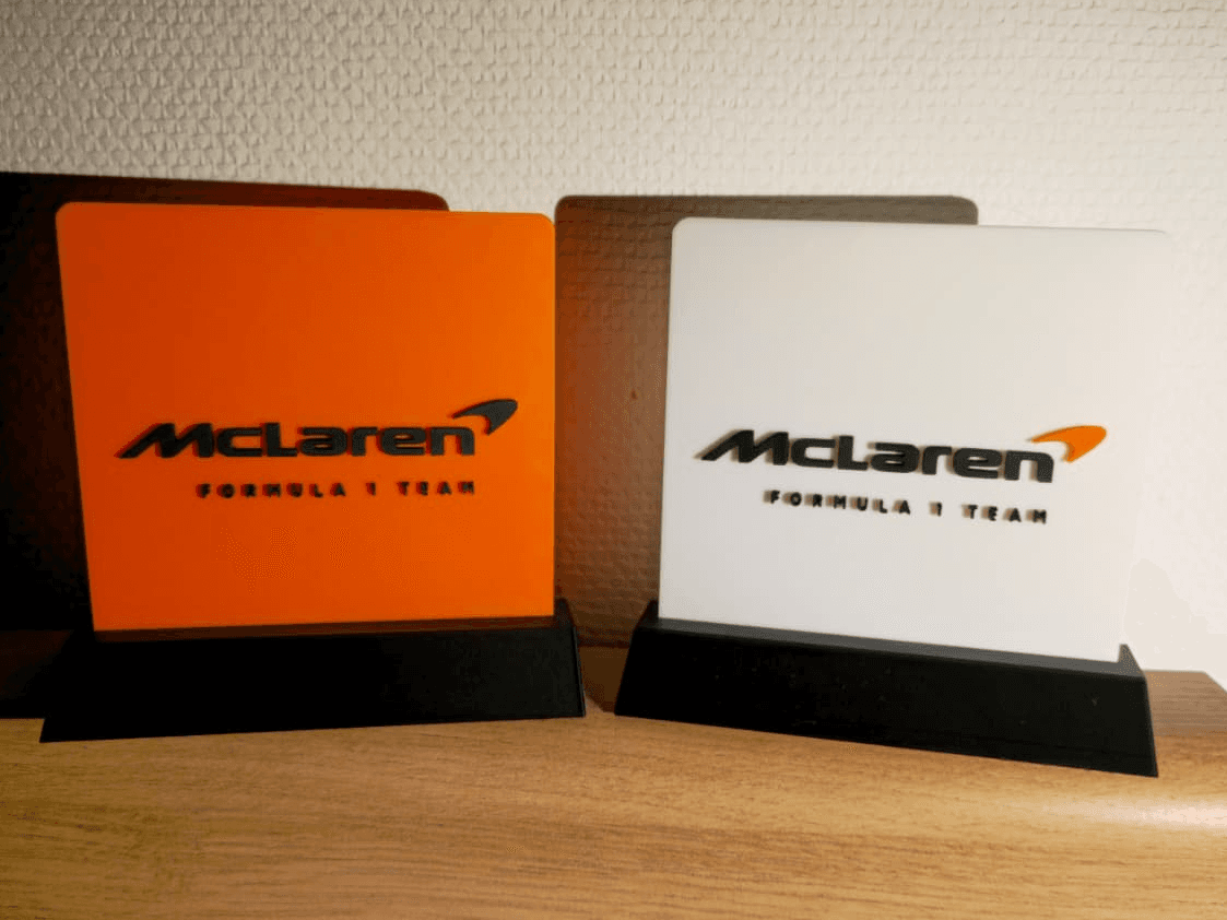 McLaren Formula 1 Team Logo Stand / Desk Display