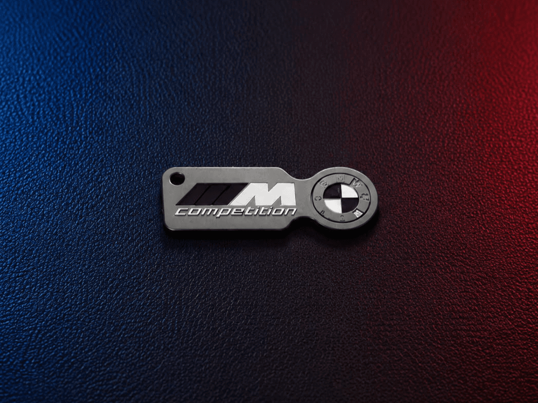 BMW M Competition Schlüsselanhänger Einkaufchip 