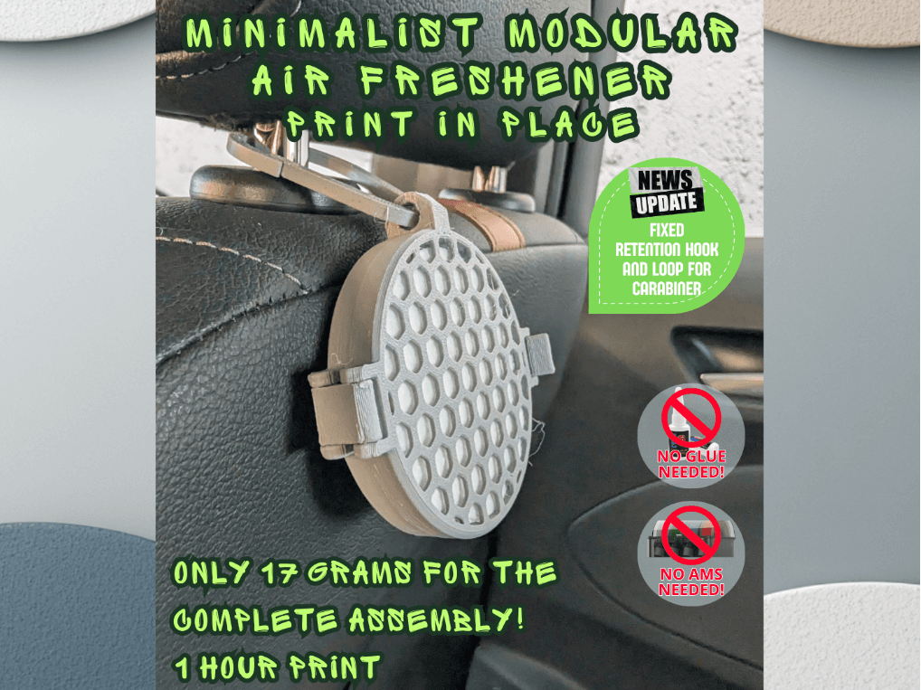 Modular Refillable Air Freshener - Print-in-Place 