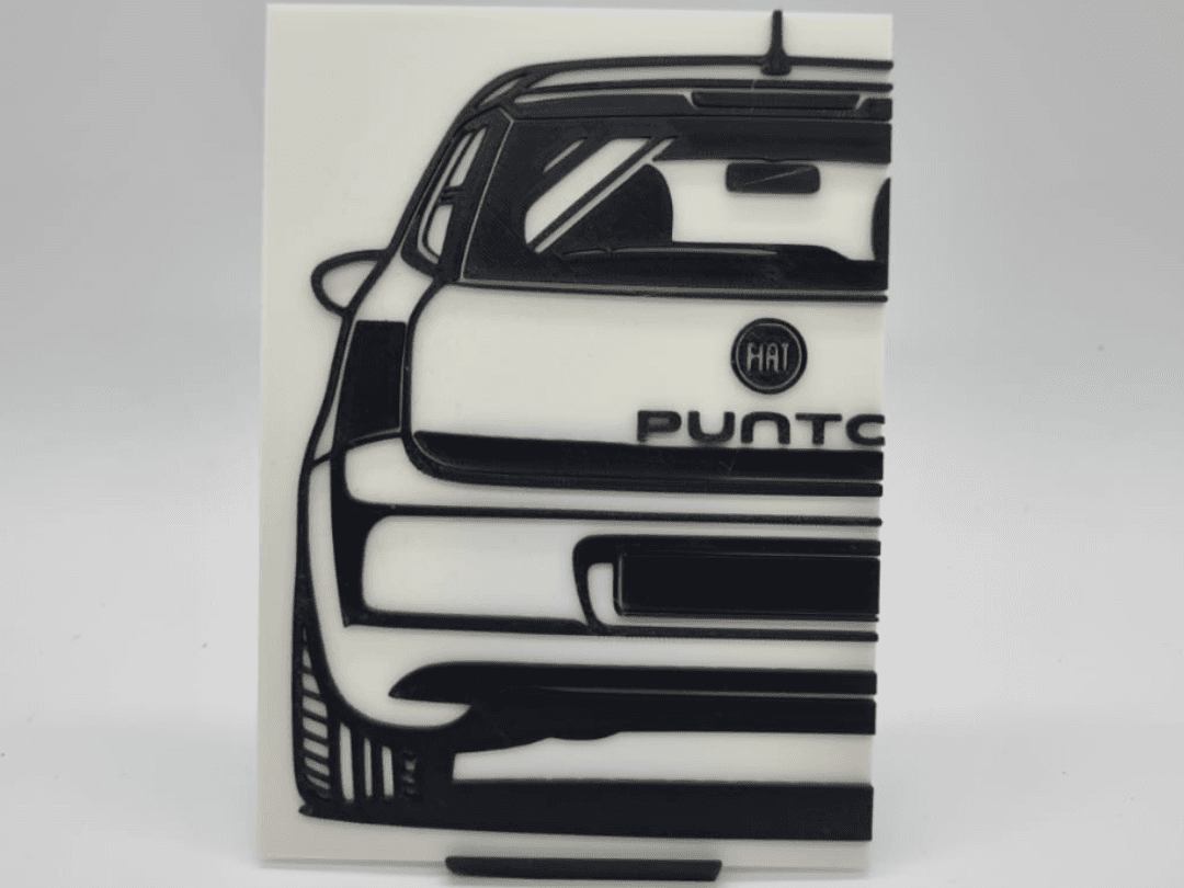 2D Wall Art Fiat Punto