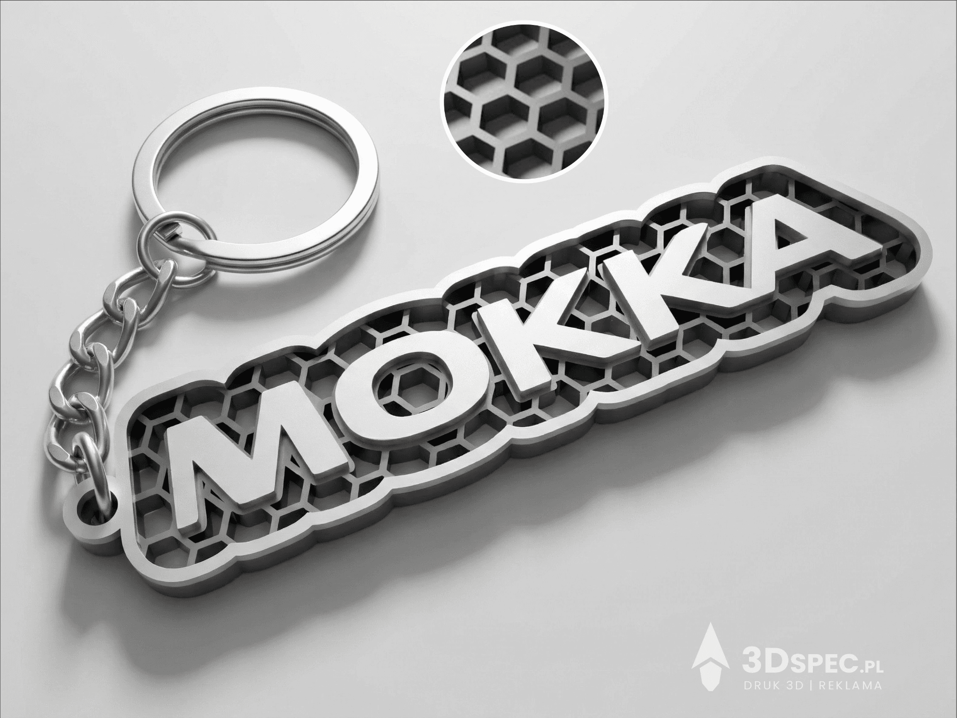 Mokka logo keychain