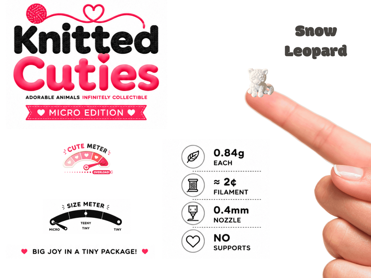 Knitted Cuties | Micro Edition | Snow Leopard