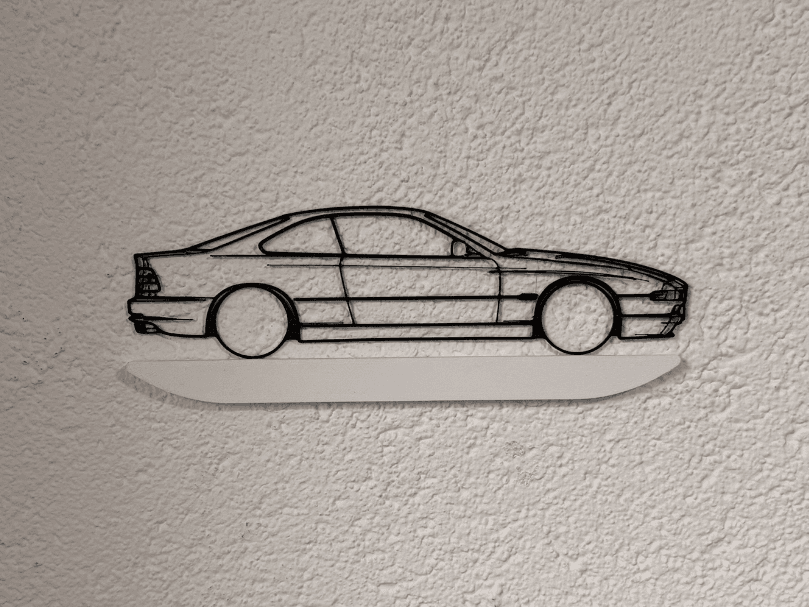 BMW 850 CSI wallart