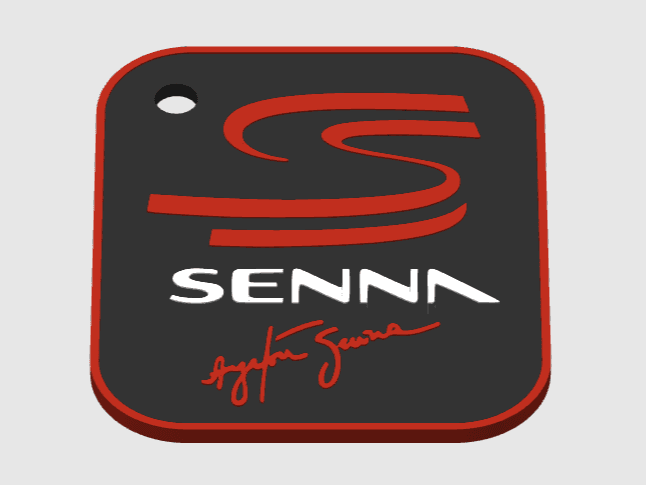 Ayrton Senna's Keychain - Chaveiro Ayrton Senna 