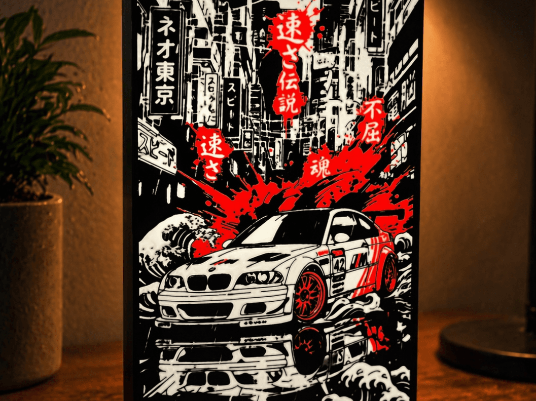 Lightbox BMW drift japan style