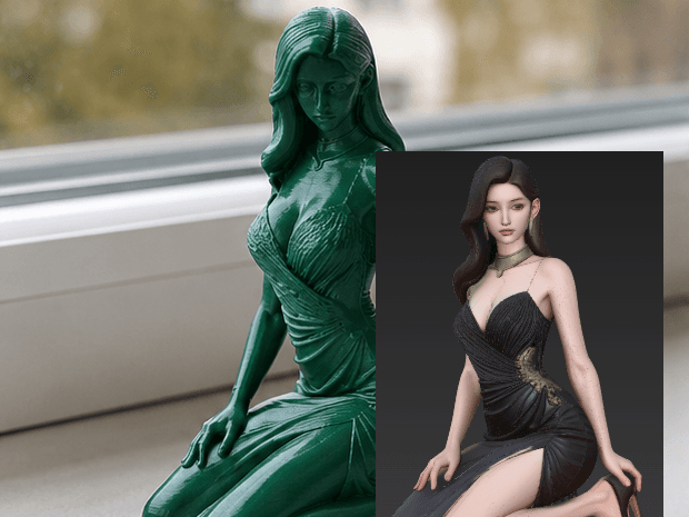Hot Woman On Her Knees| Aesthetic Desk Statue
