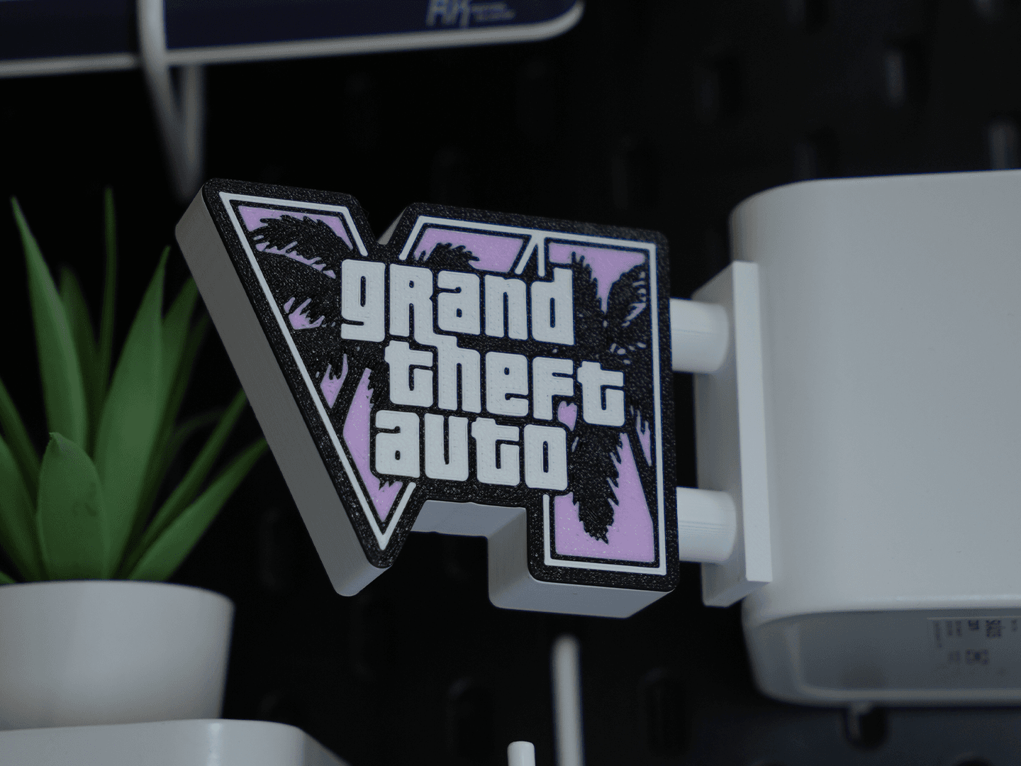 MAGNETIC GTA VI MINI SIGN - GTA 6