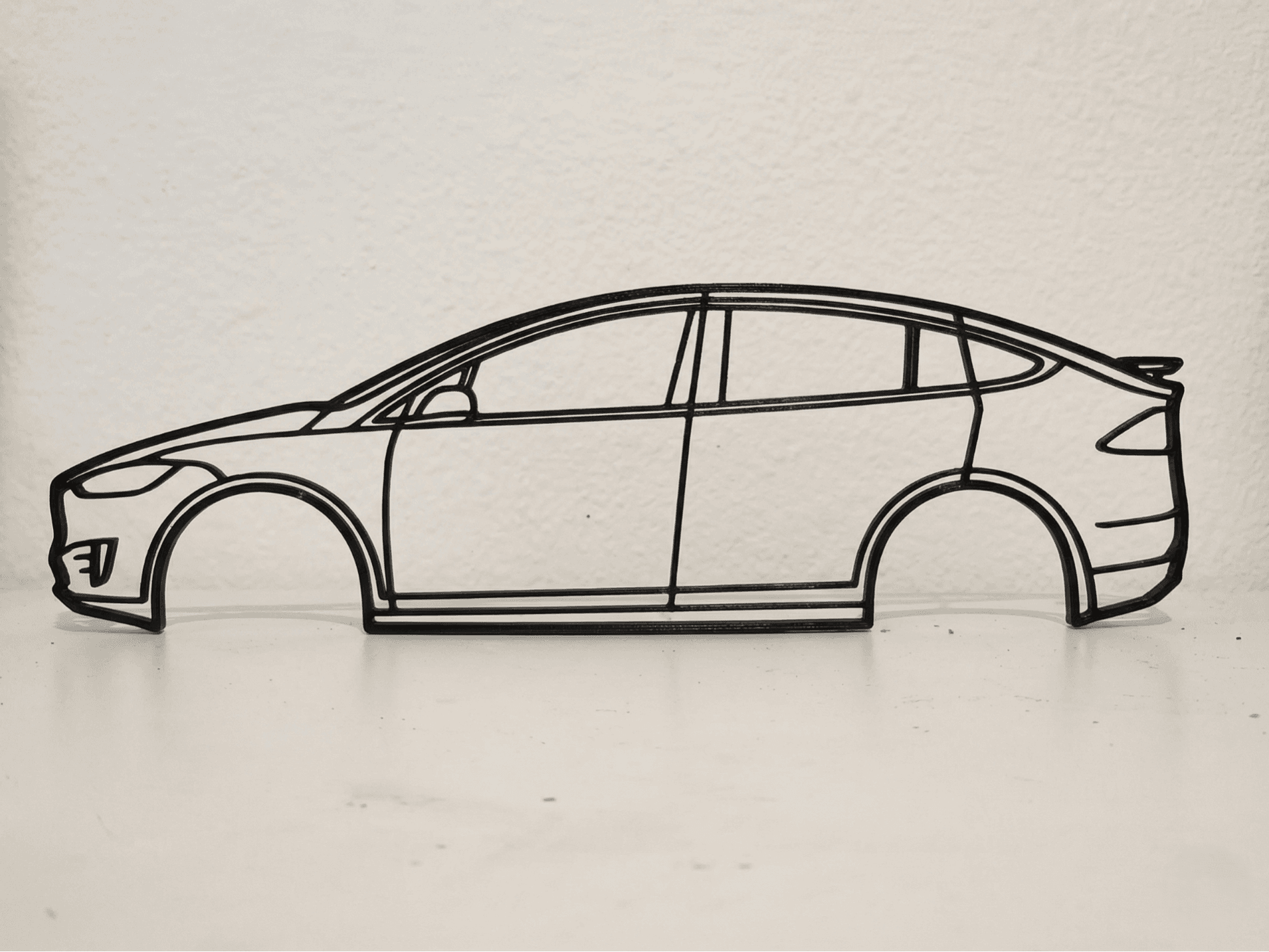 Tesla Model X Wall Art