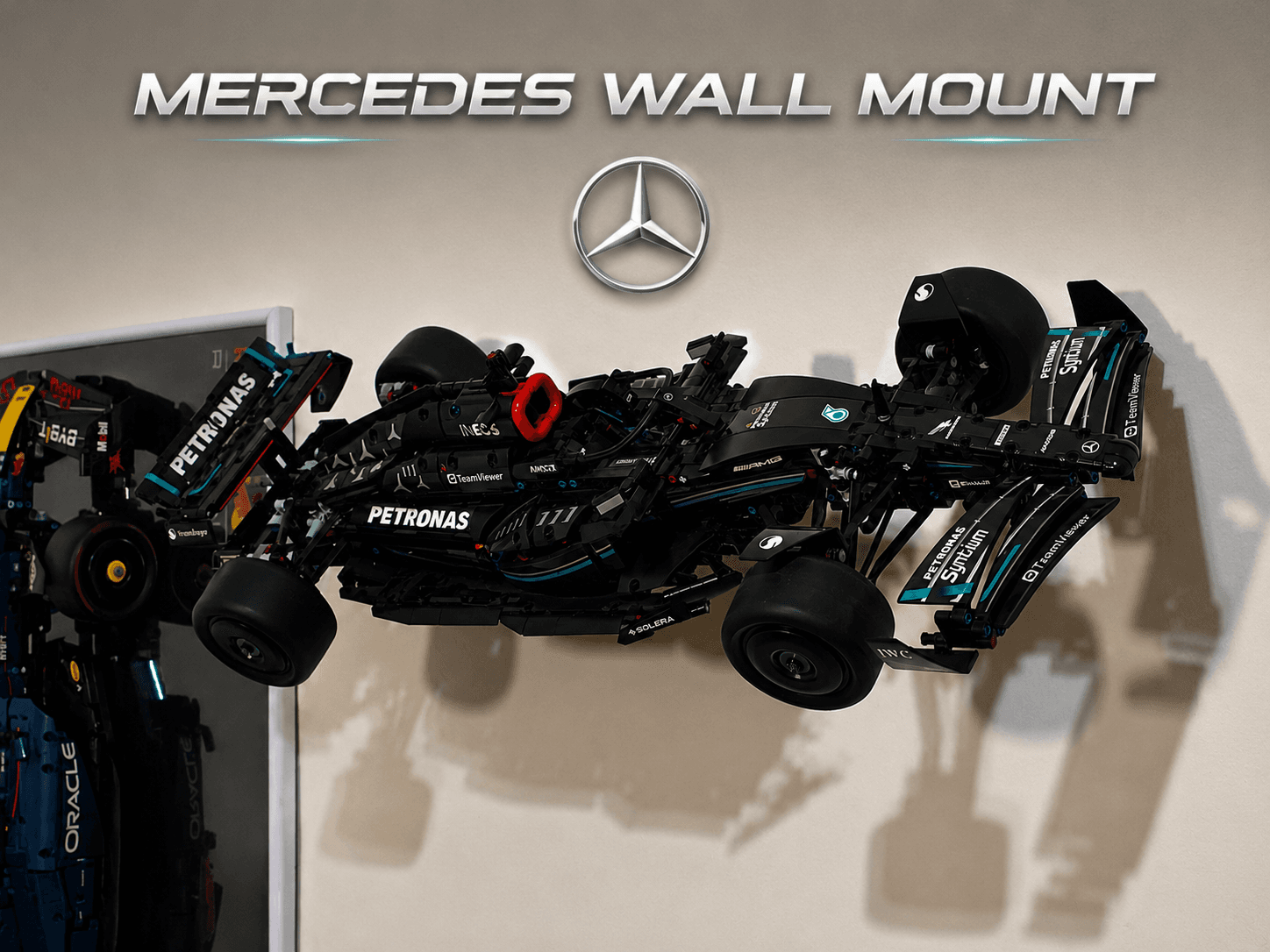Soporte Pared F1 Mercedes Technic Ladrillo