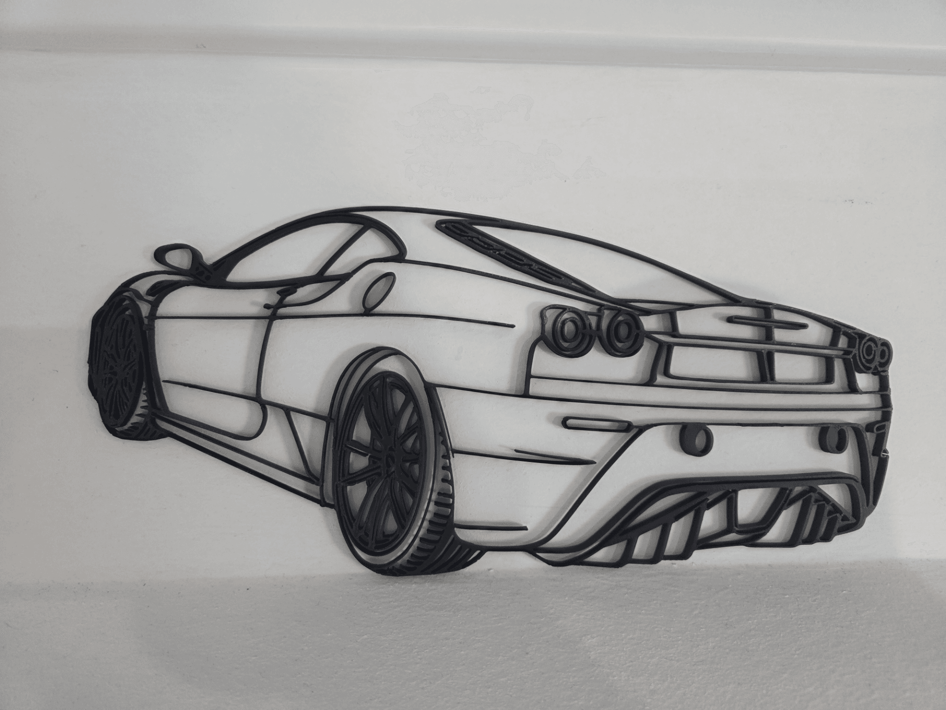 Ferrari F430 Scuderia Silhouette Wall Art