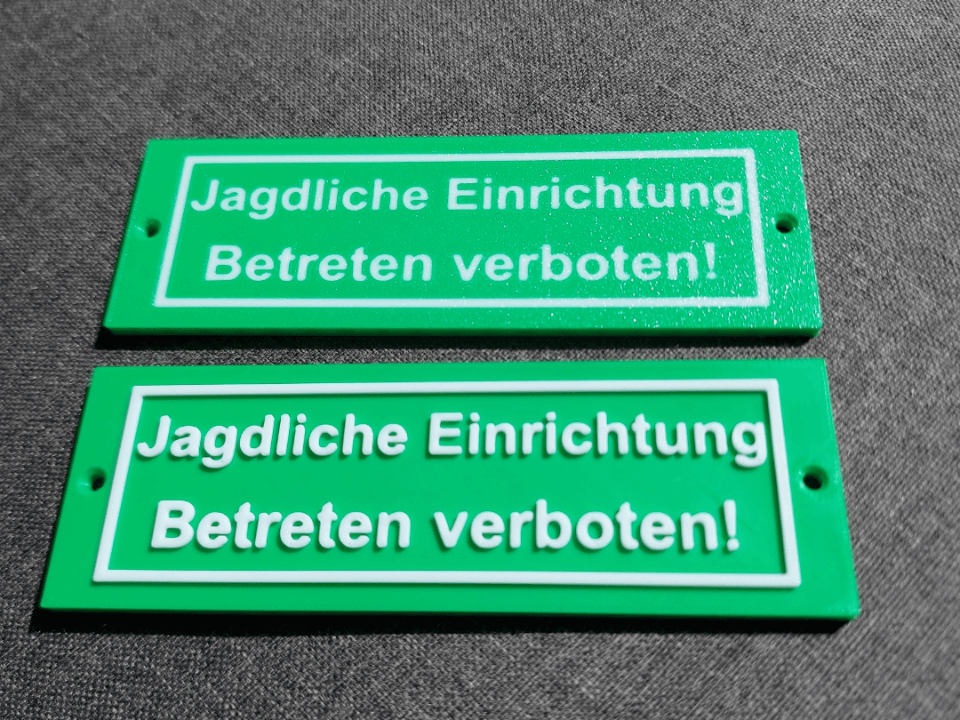 Warnschild Jagdliche Einrichtung Betreten verboten