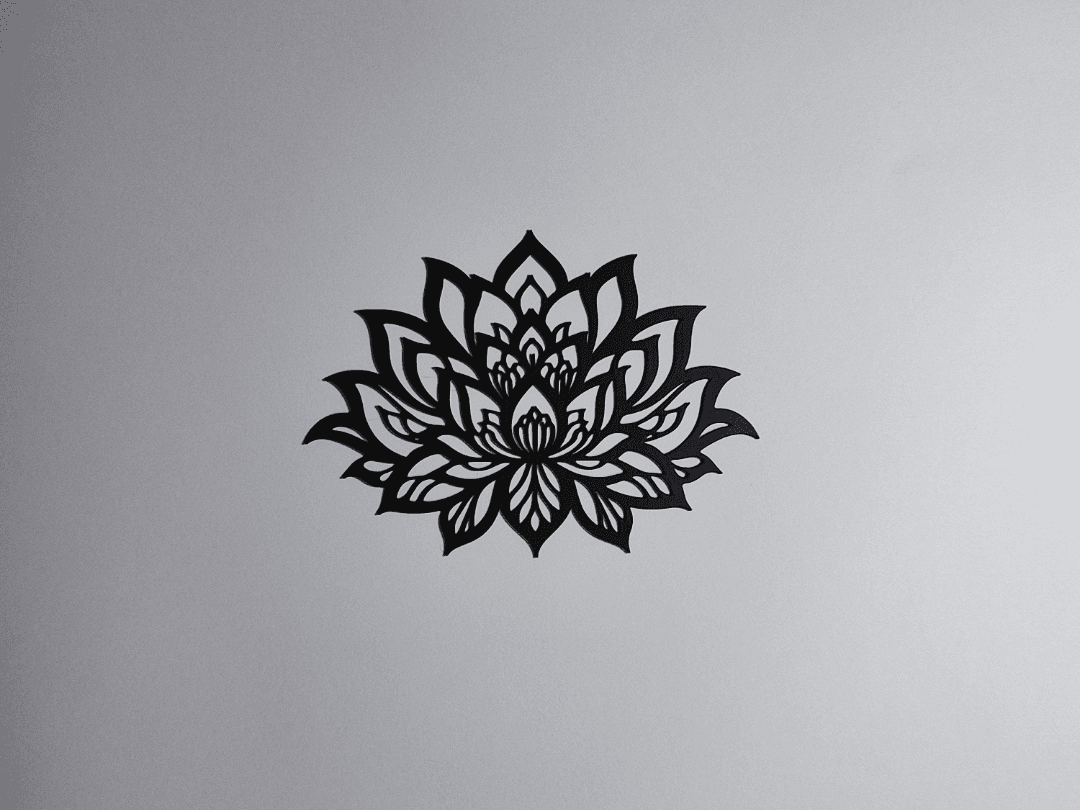 Lámina Decoración Loto Zen Minimalista