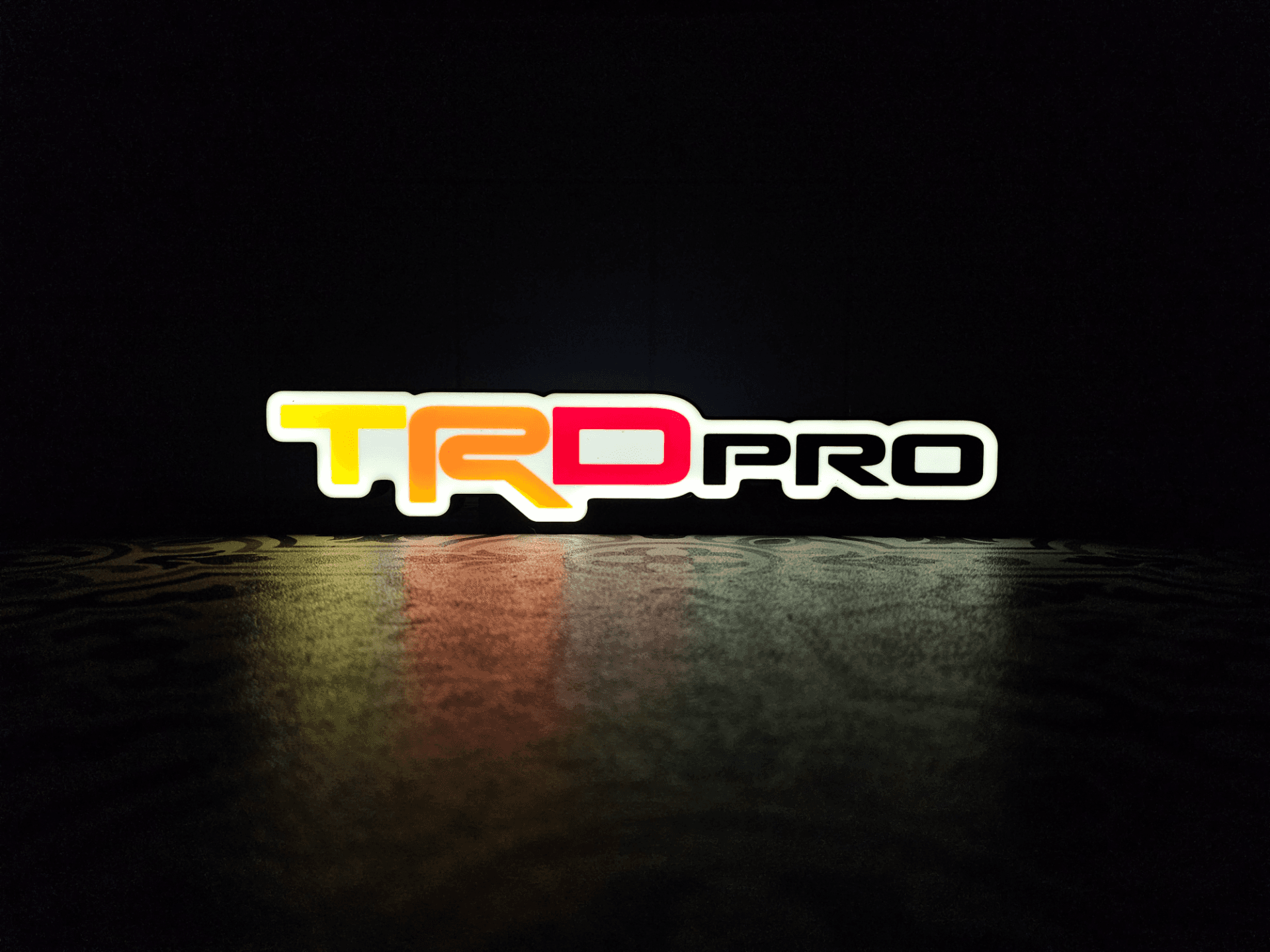 TRD Pro (Heritage Colours) LED Lightbox Sign