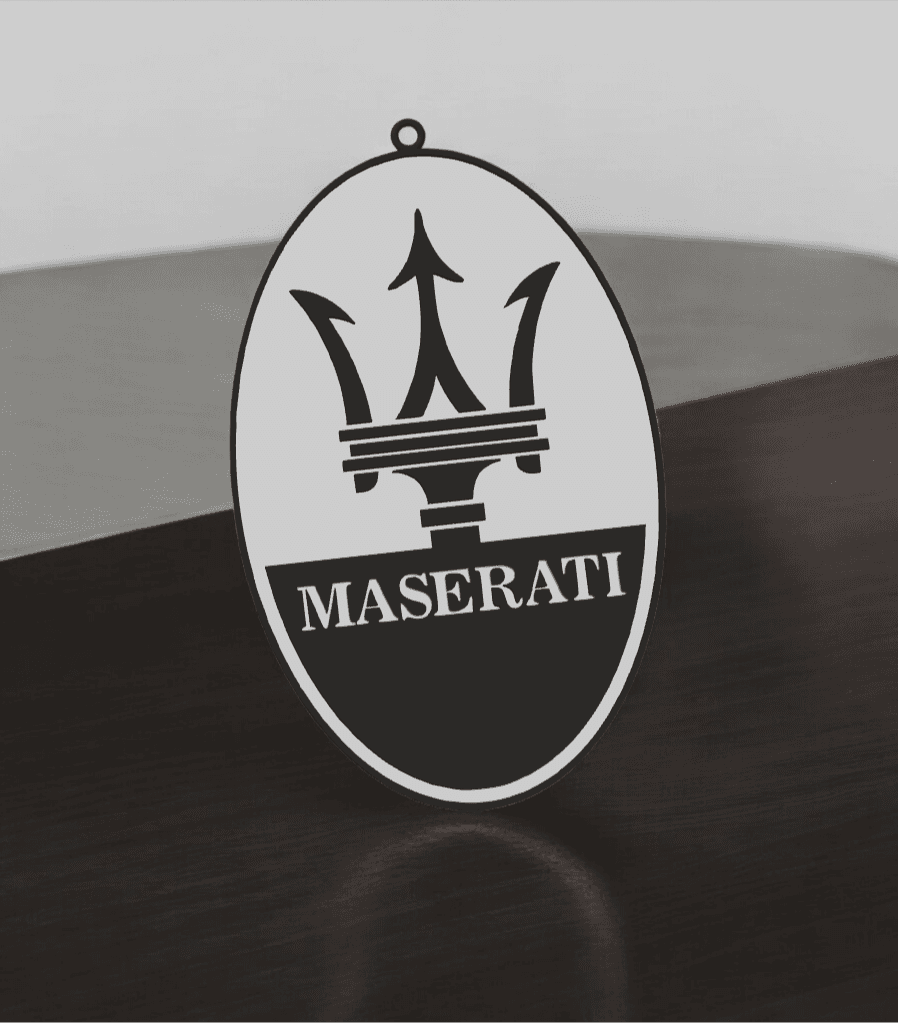 Maserati Logo Keychain
