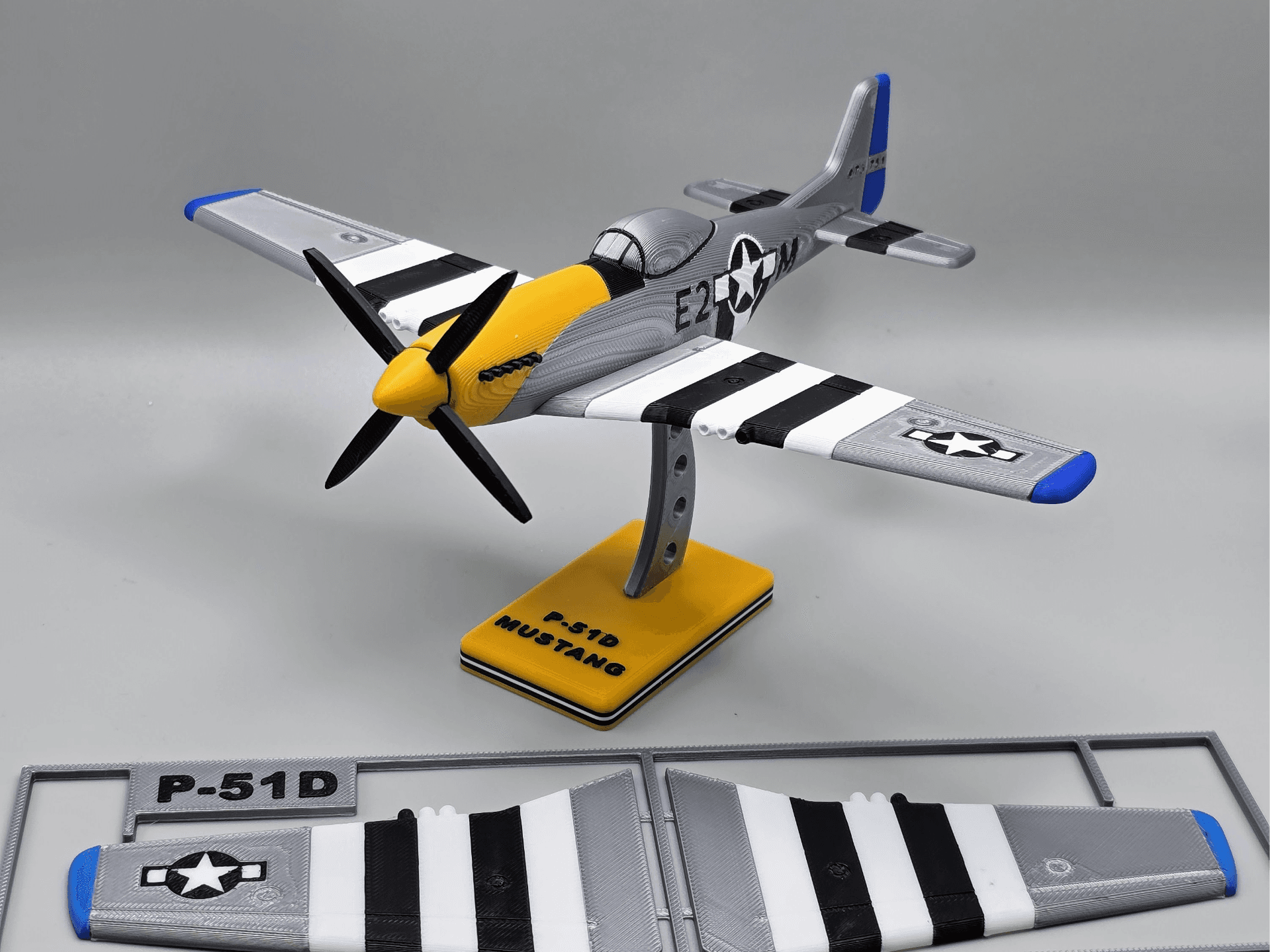 P51D Plane Kit Card P51