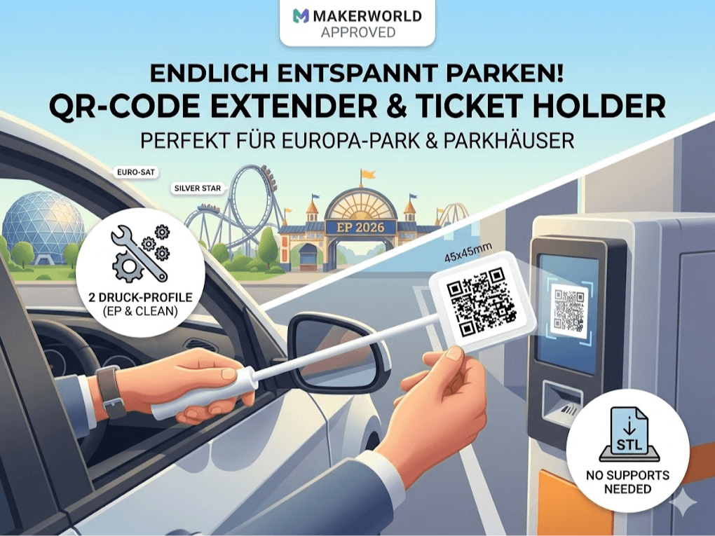 QR-Code & Ticket Holder Europa-Park & Parking 