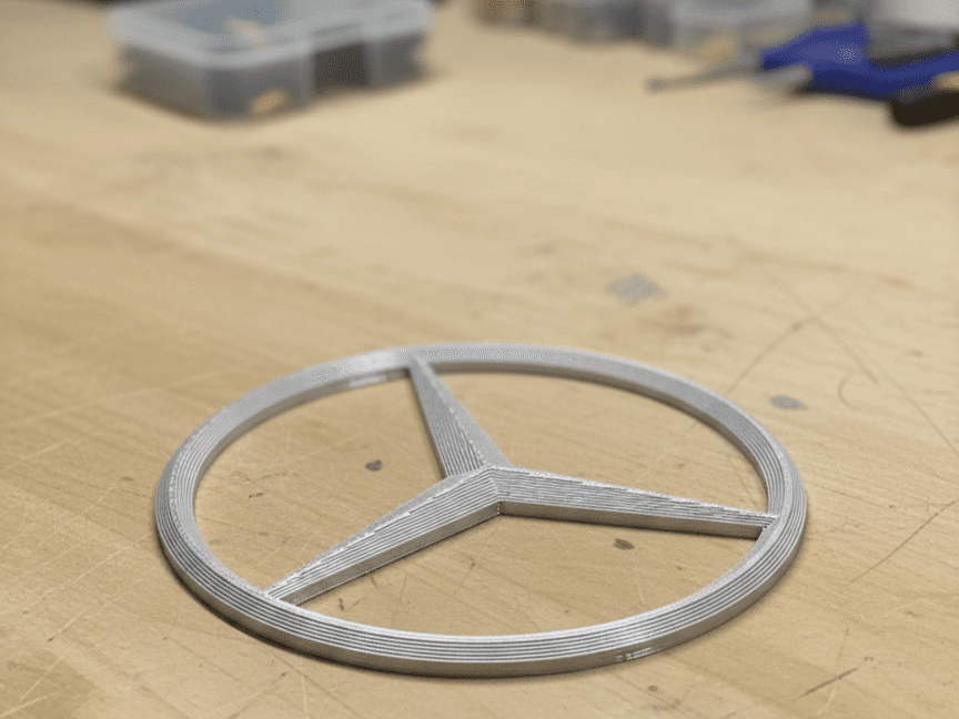 3D-gedruckter Mercedes-Stern