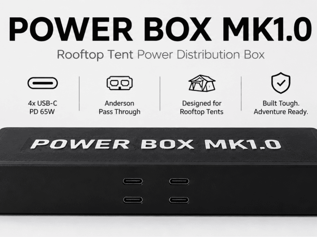 Anderson Roof Top Tent Power Box  (4x USB-C)