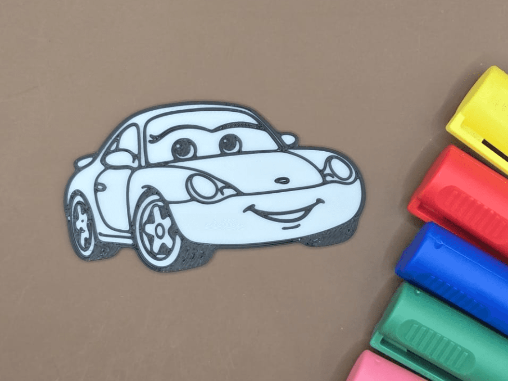 Sally Carrera Coloring Panel