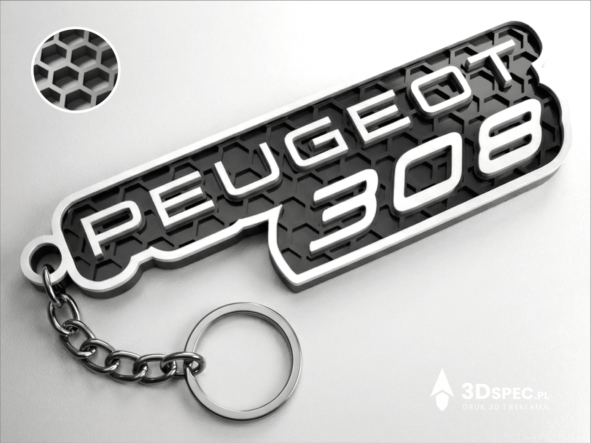 Peugeot 308 keychain