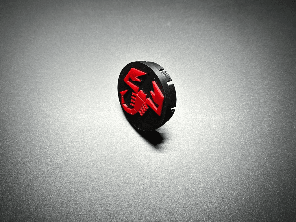 Abarth wheel center cap for alloy wheels