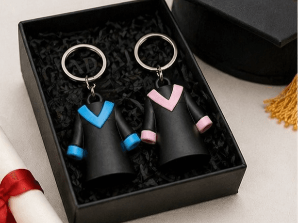 Graduation Keychain Couple Gift Set 3D Print