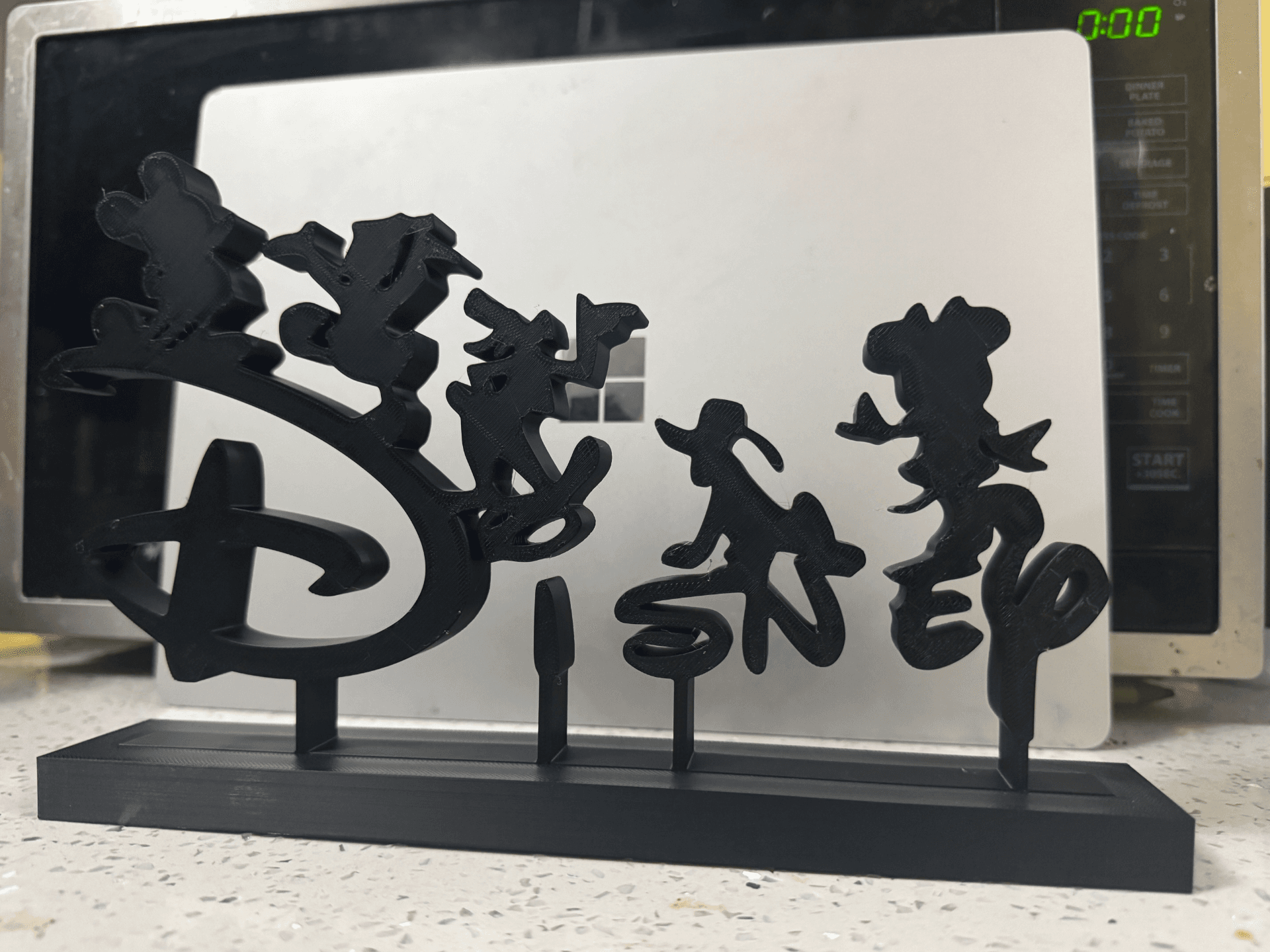Disney "Sensational Six" Silhouette Art Stand