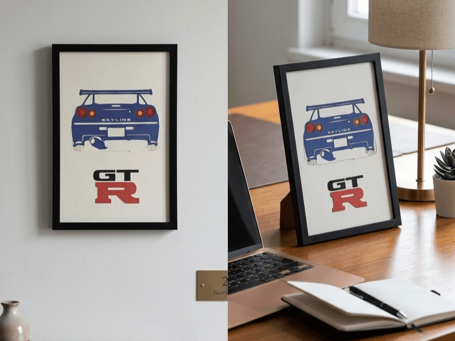 Nissan Skyline GT-R R34 - JDM Framed Wall Art