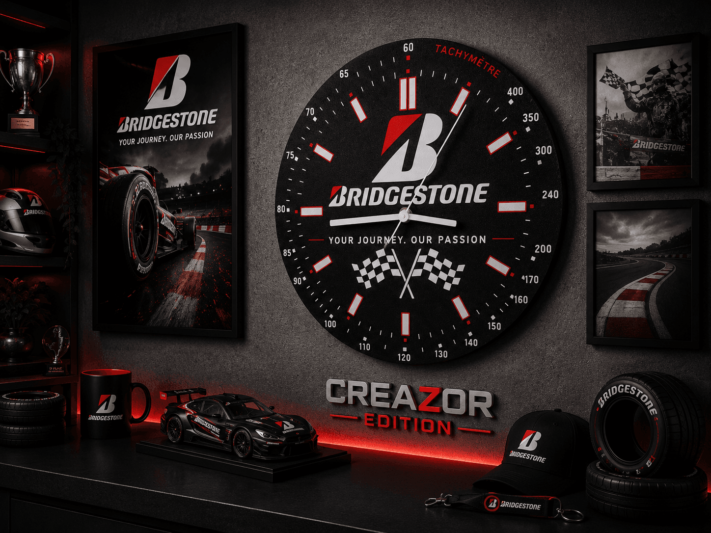 Horloge Murale Modulaire – Édition Bridgestone