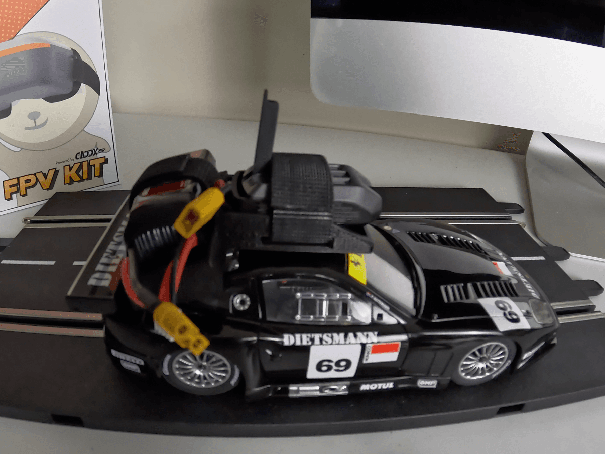 FPV Camera mount: 124 Carrera Ferrari 575 GTC