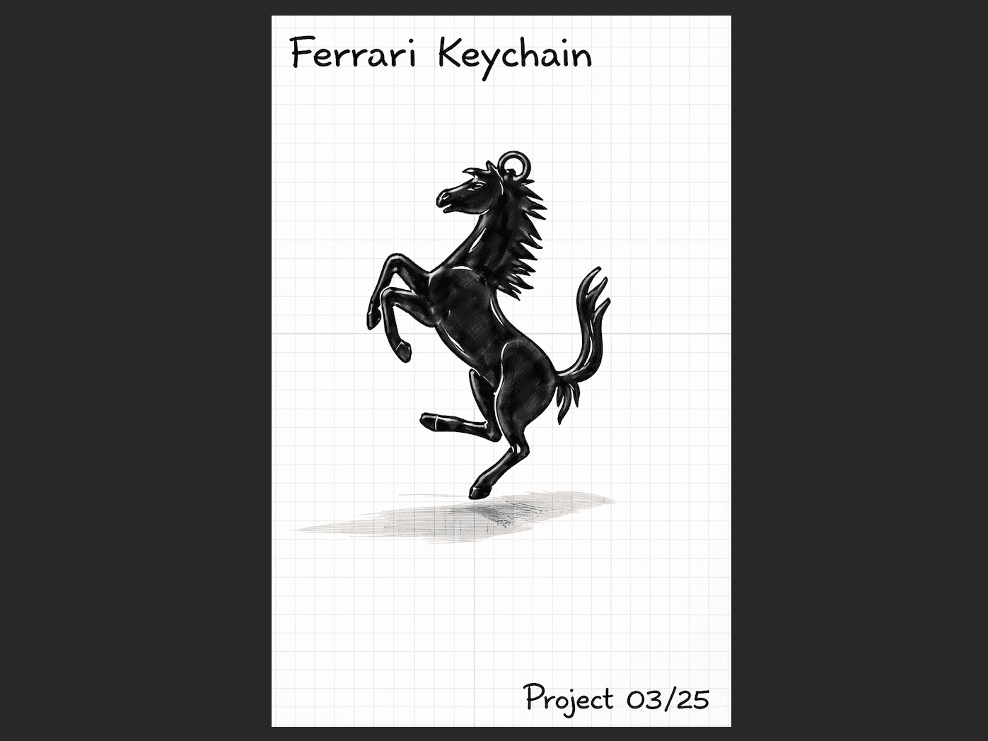 Portachiavi cavallino ferrari