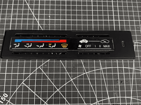Honda Acty heater and switch panels