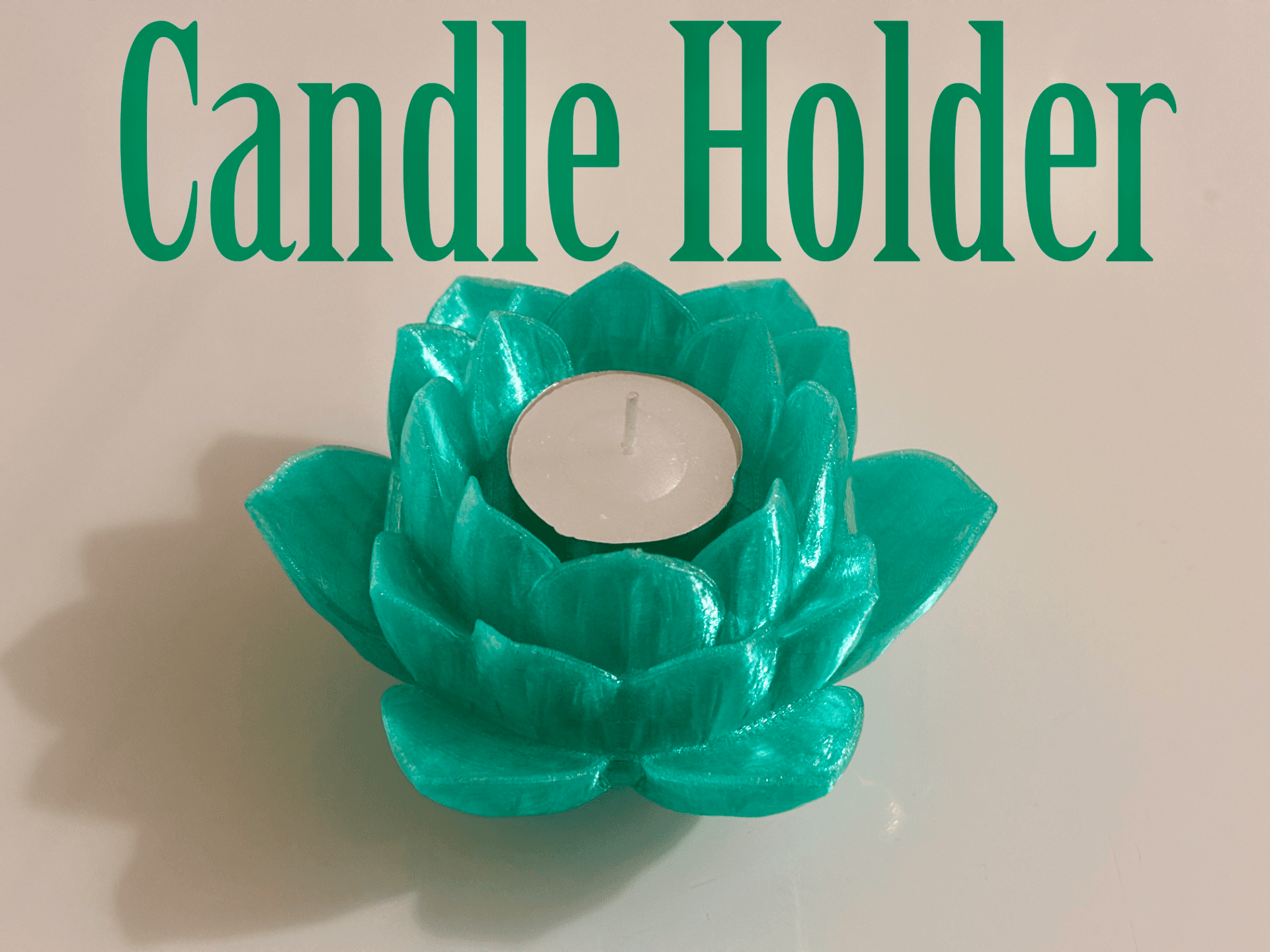 Porta candela forma fiore dirosa