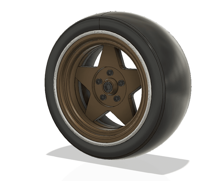 Custom rims for 3Dsets model (5-hole design)