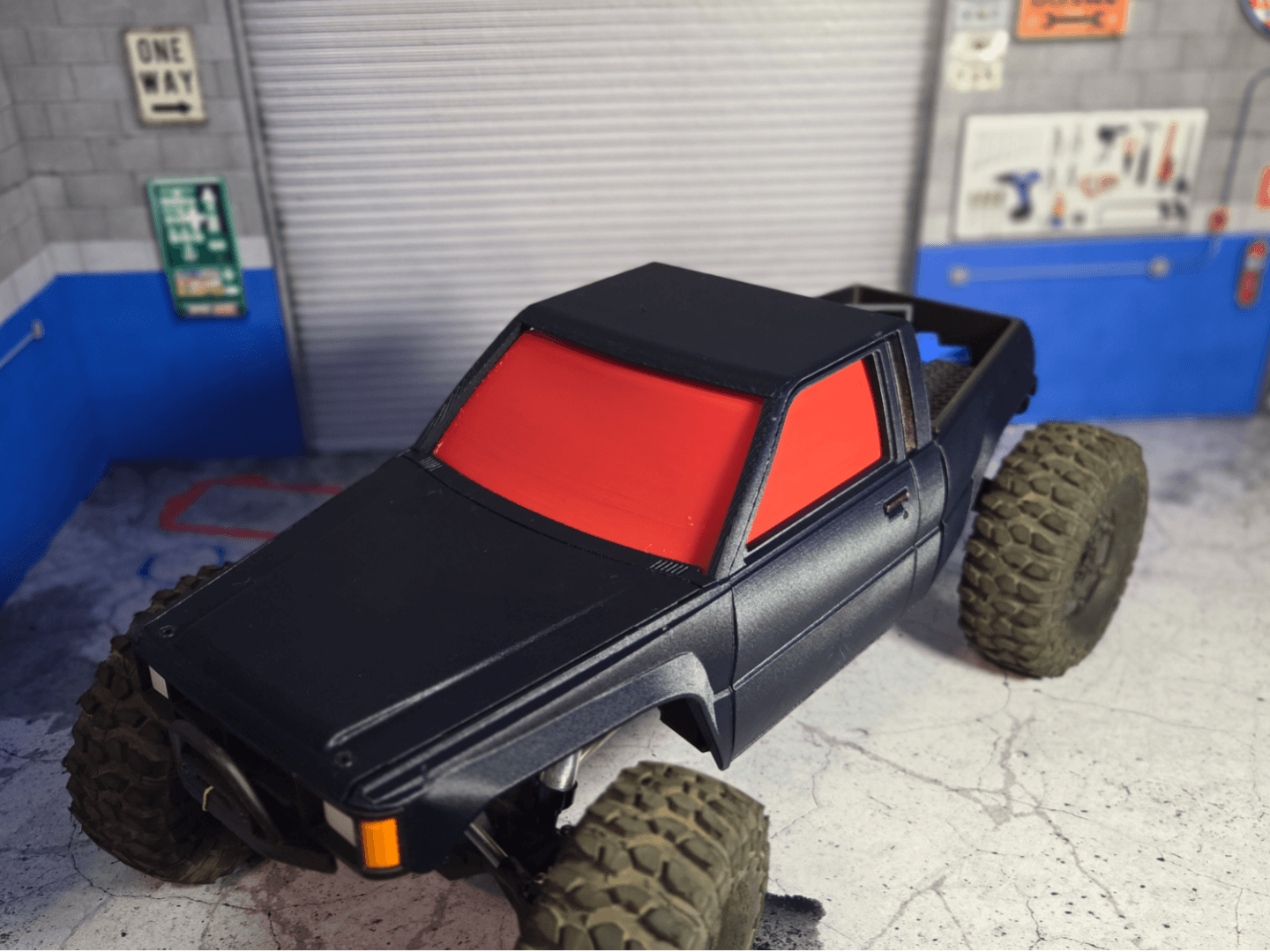 Window Panel for 1/10 Toyota Comp Crawler Body