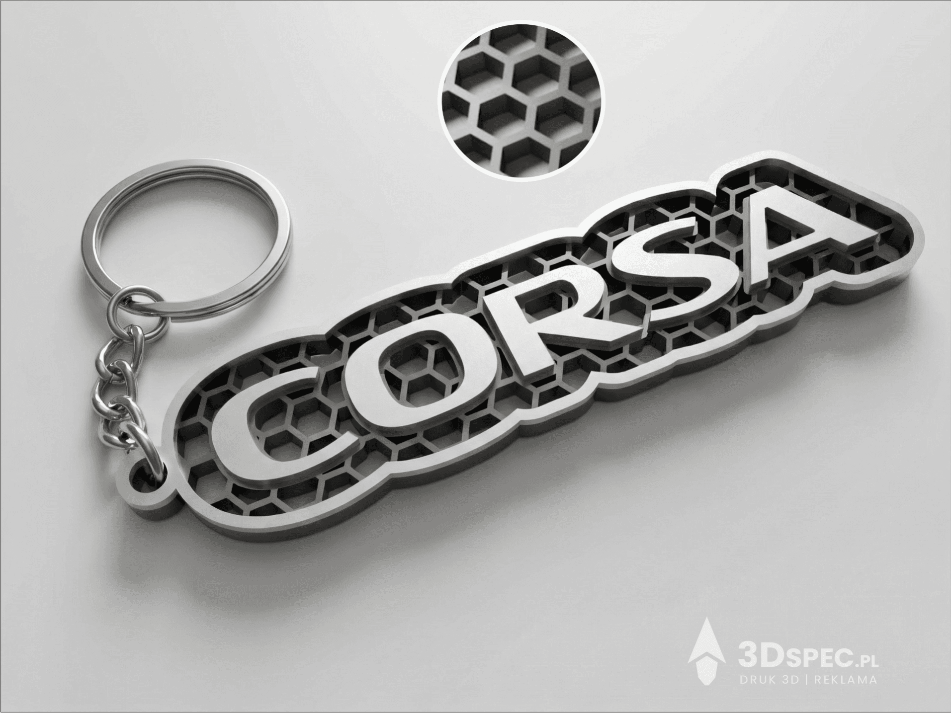 Corsa logo keychain