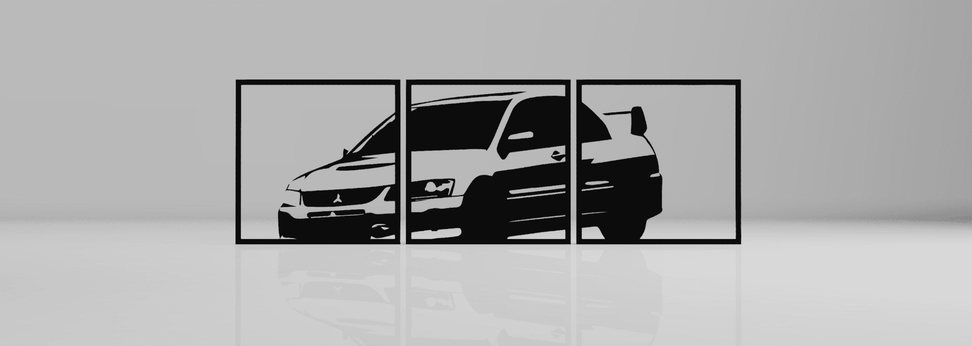 Mitsubishi Evo 9 Car Wall Art