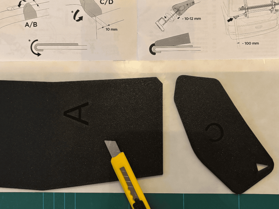Cutting Templates  – Thule WanderWay2 / VW T6 T6.1