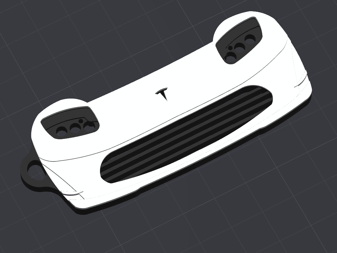Tesla Roadster PreFacelift Keychain