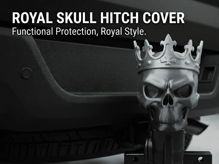 Royal Skull Hitch Cover for 2" Receivers