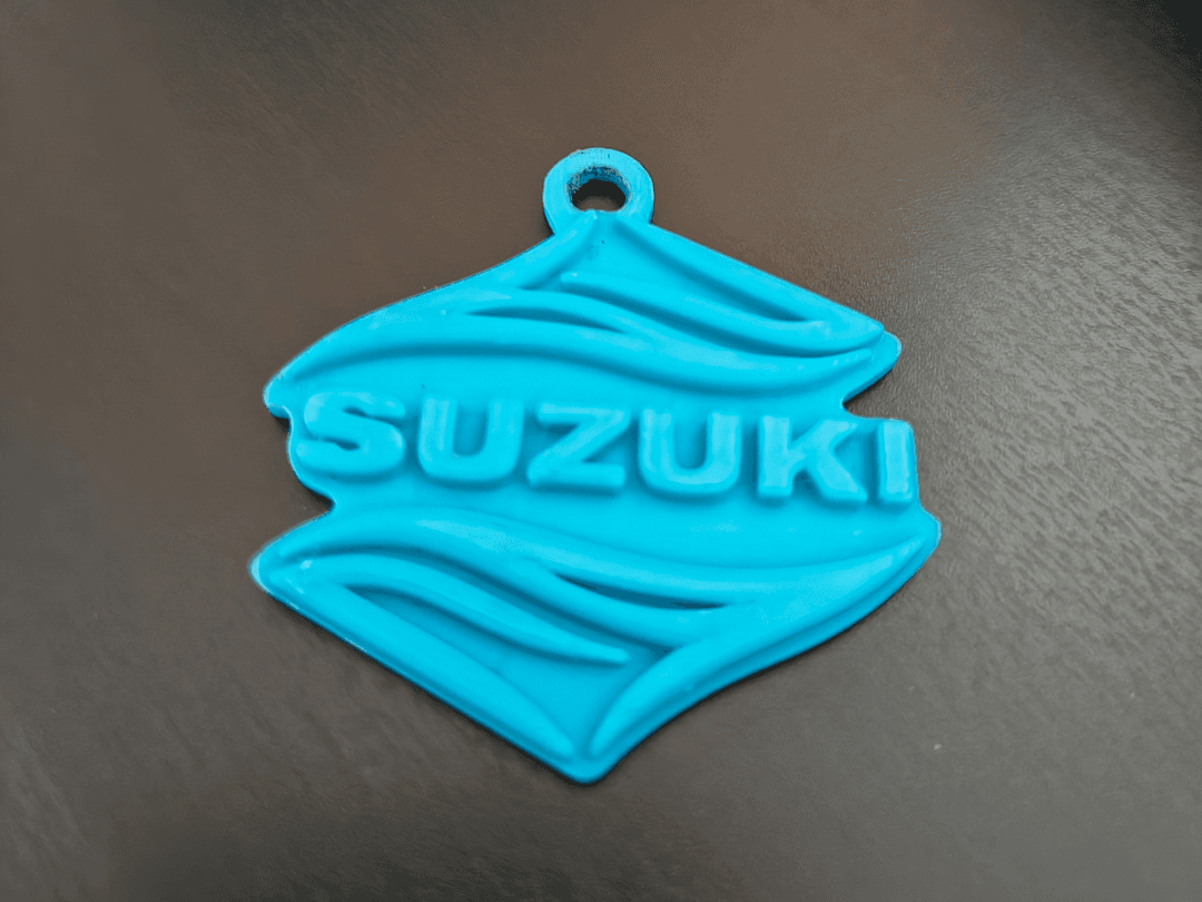 Suzuki Motorcycles Emblem Keychain
