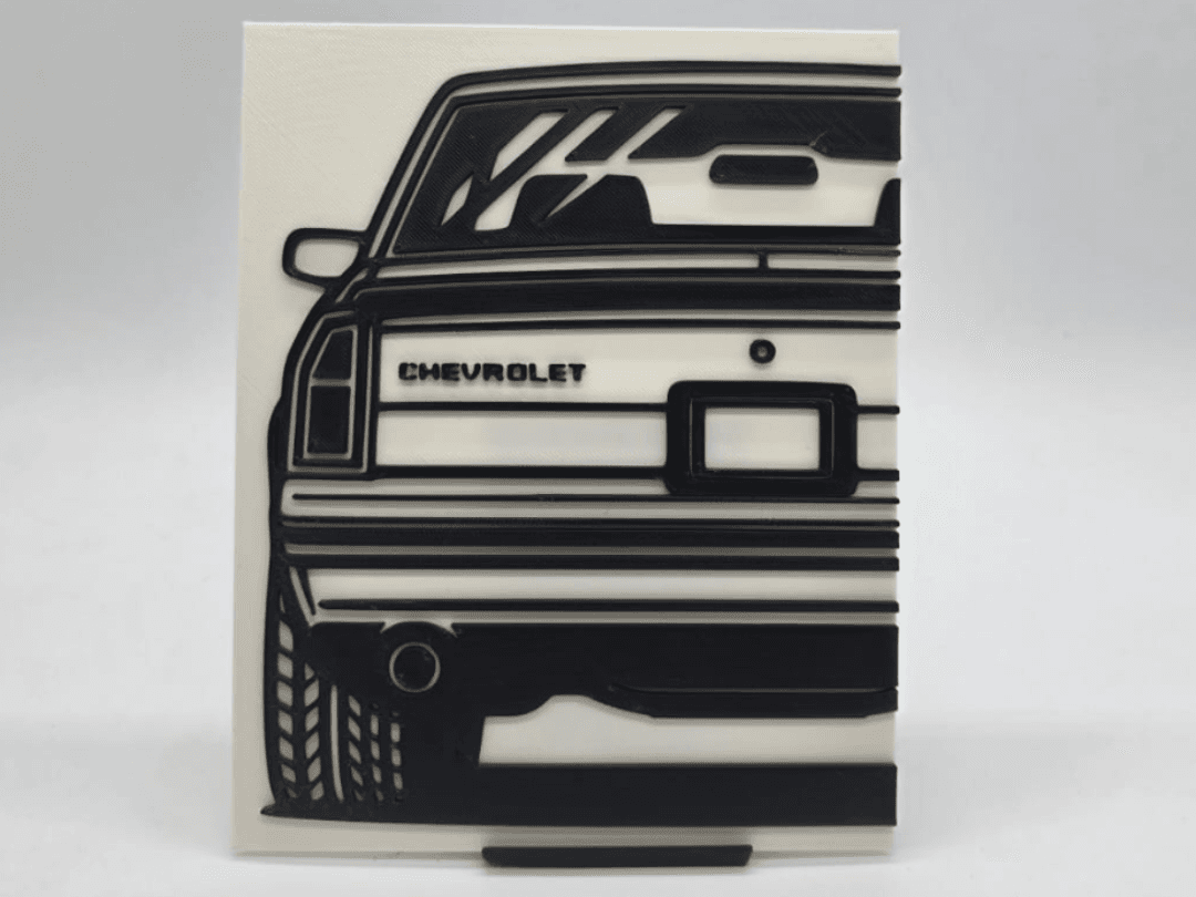 2D Wall Art 1984 Chevrolet Monte Carlo SS