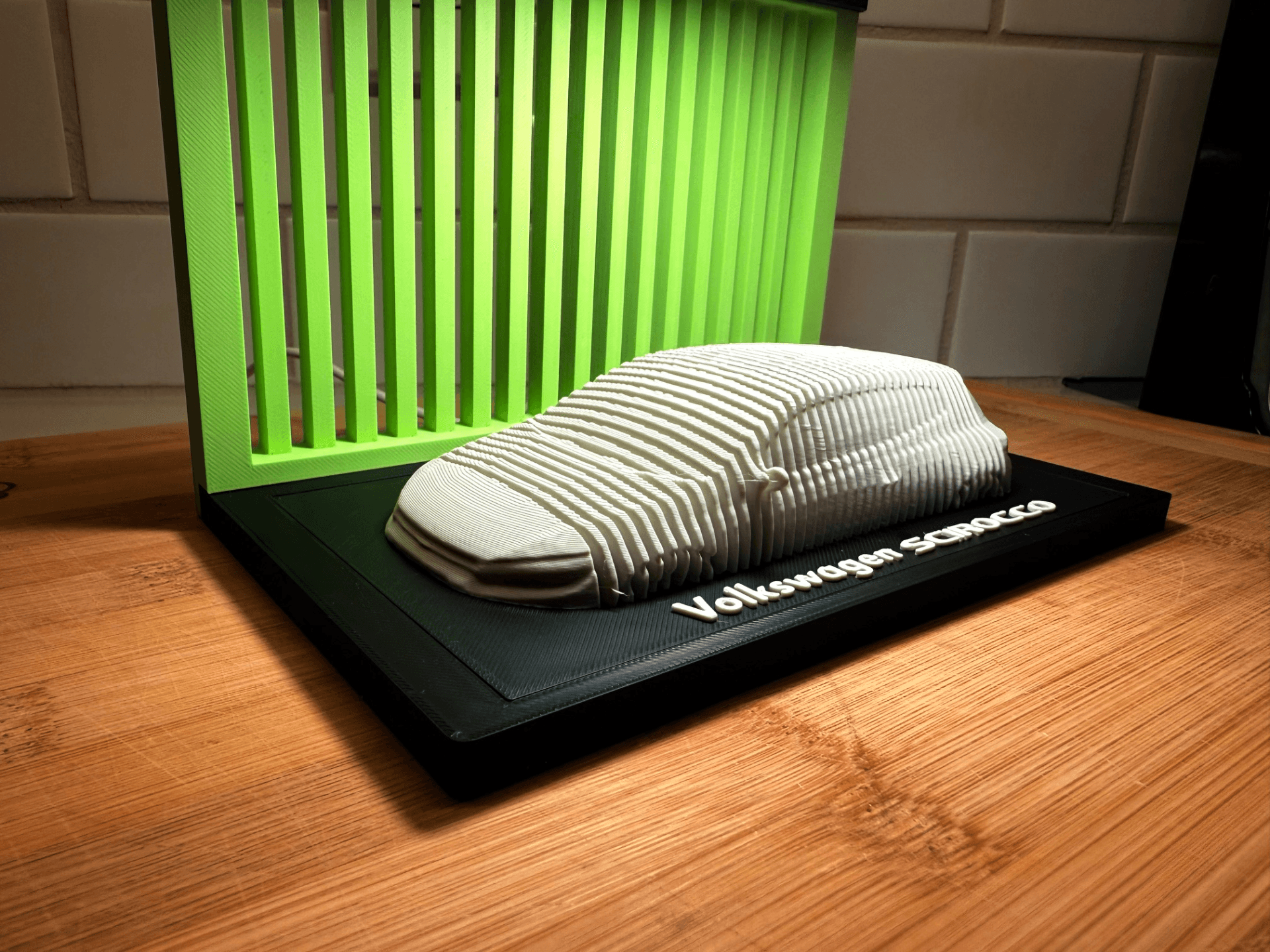 Volkswage Scirocco MKIII - Layered Car Art