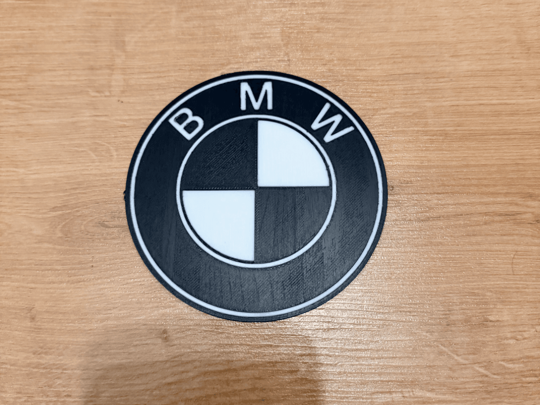Logo BMW bicolore (noir, blanc)