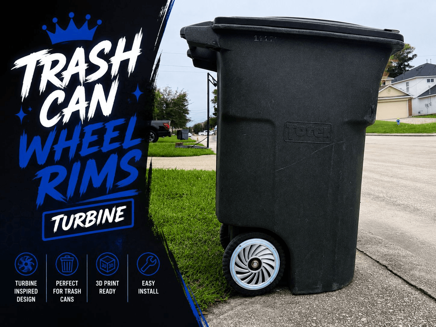 The TURBINE | Trash Can Wheel Rims
