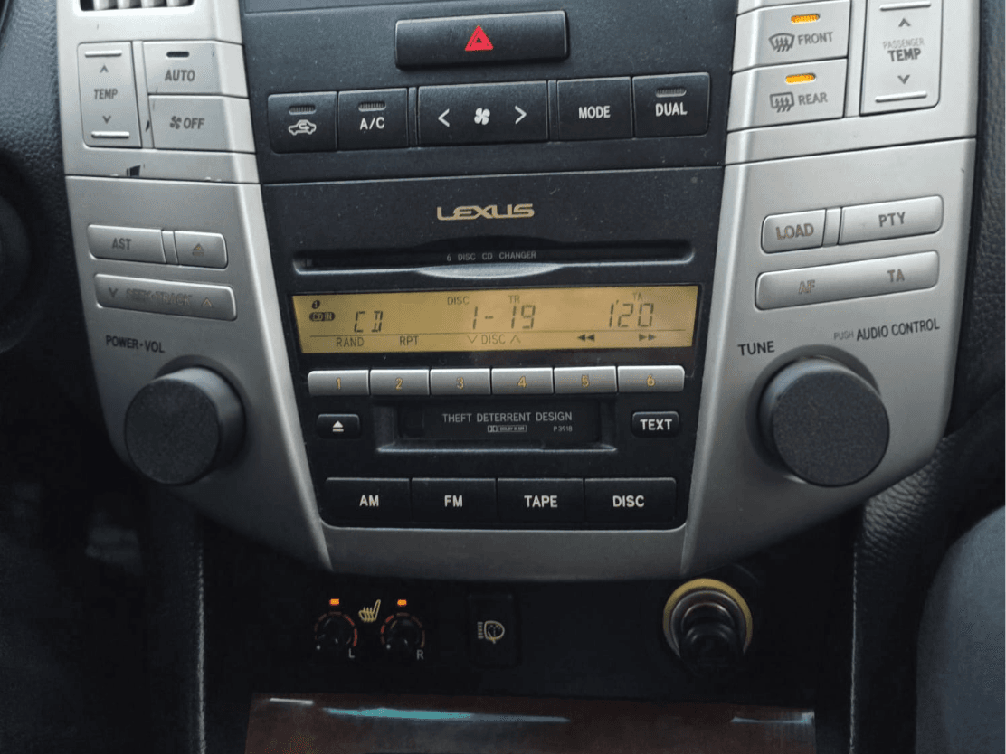Lexus RH 2003-2008 radio knob potenciometer D axis
